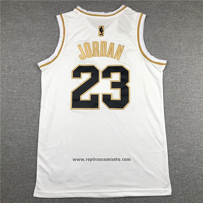 Camiseta Golden Edition Chicago Bulls Michael Jordan #23 Blanco